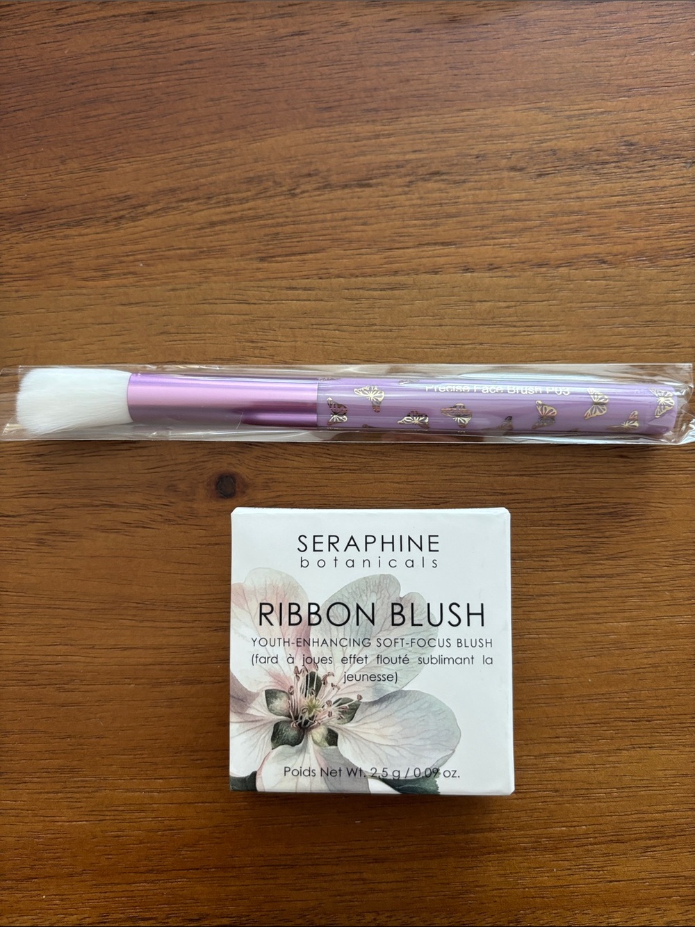 NEW Seraphine Botanicals Ribbon Blush - Whisper, with brush